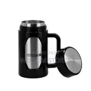 Royalford Travel Mug With Strainer 400ml Highly Durable Stainlesssteel