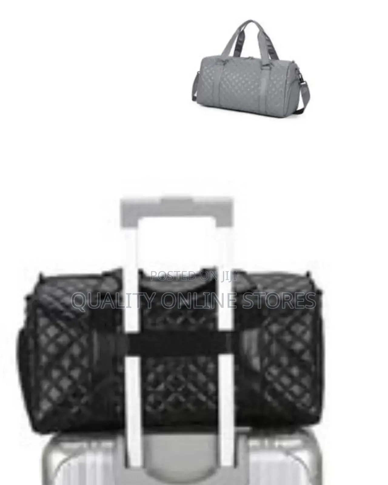 Quilted Leather Duffle Bag - Multicolo