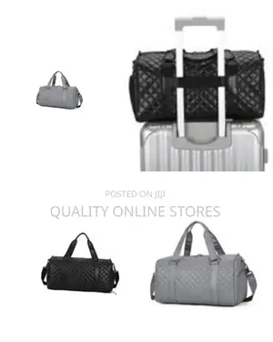 Quilted Leather Duffle Bag - Multicolo