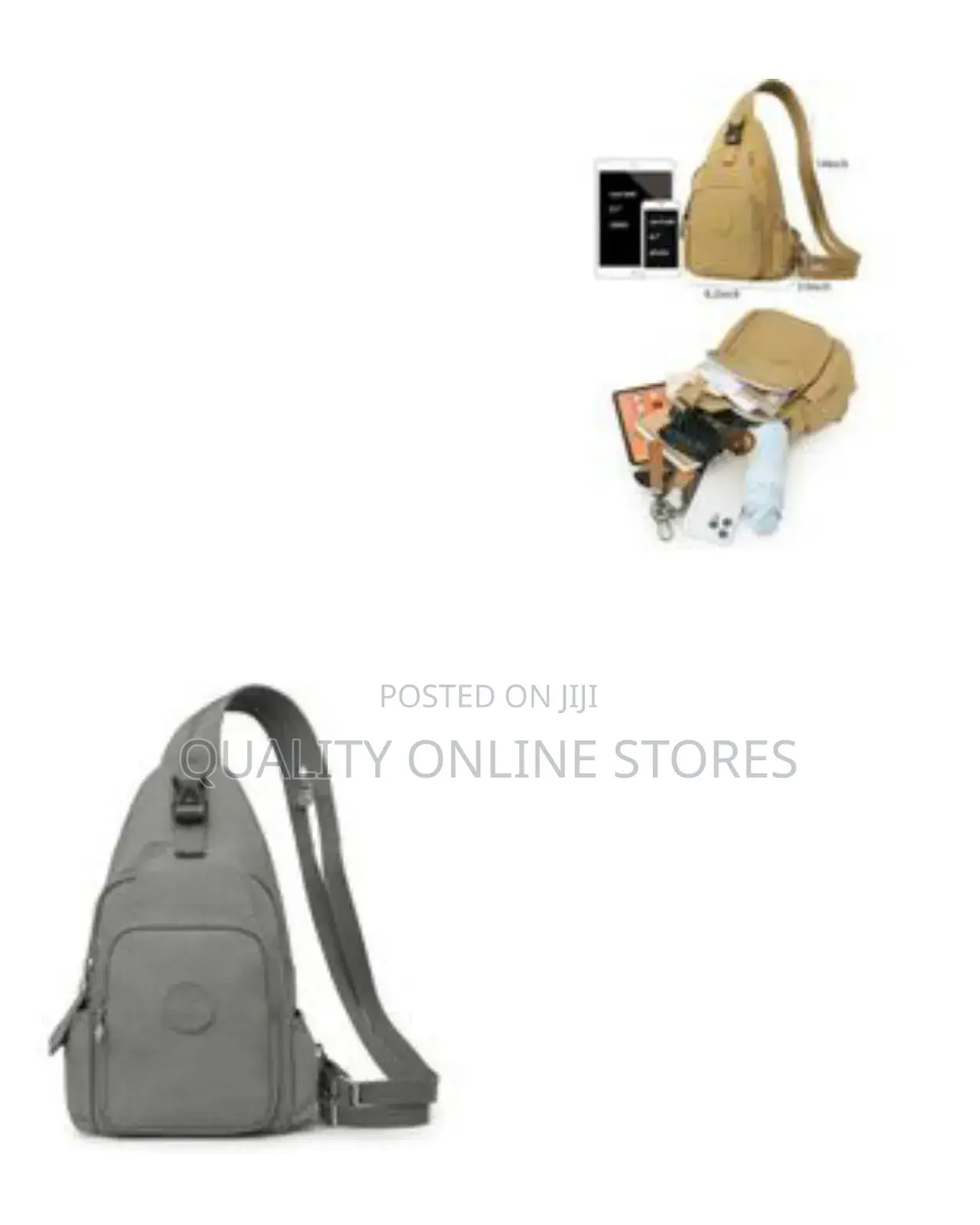 Versatile Sling Bag / Cross-Body Backpack - Multicolor