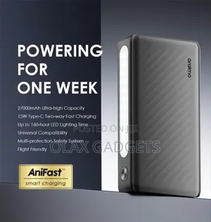 Oraimo Traveler 3 Lit 27000mah 15w Power Bank With 160hrs Led Torch