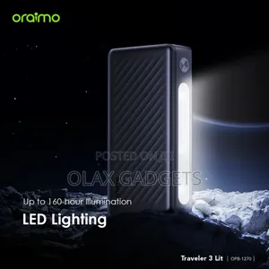 Oraimo Traveler 3 Lit 27000mah 15w Power Bank With 160hrs Led Torch