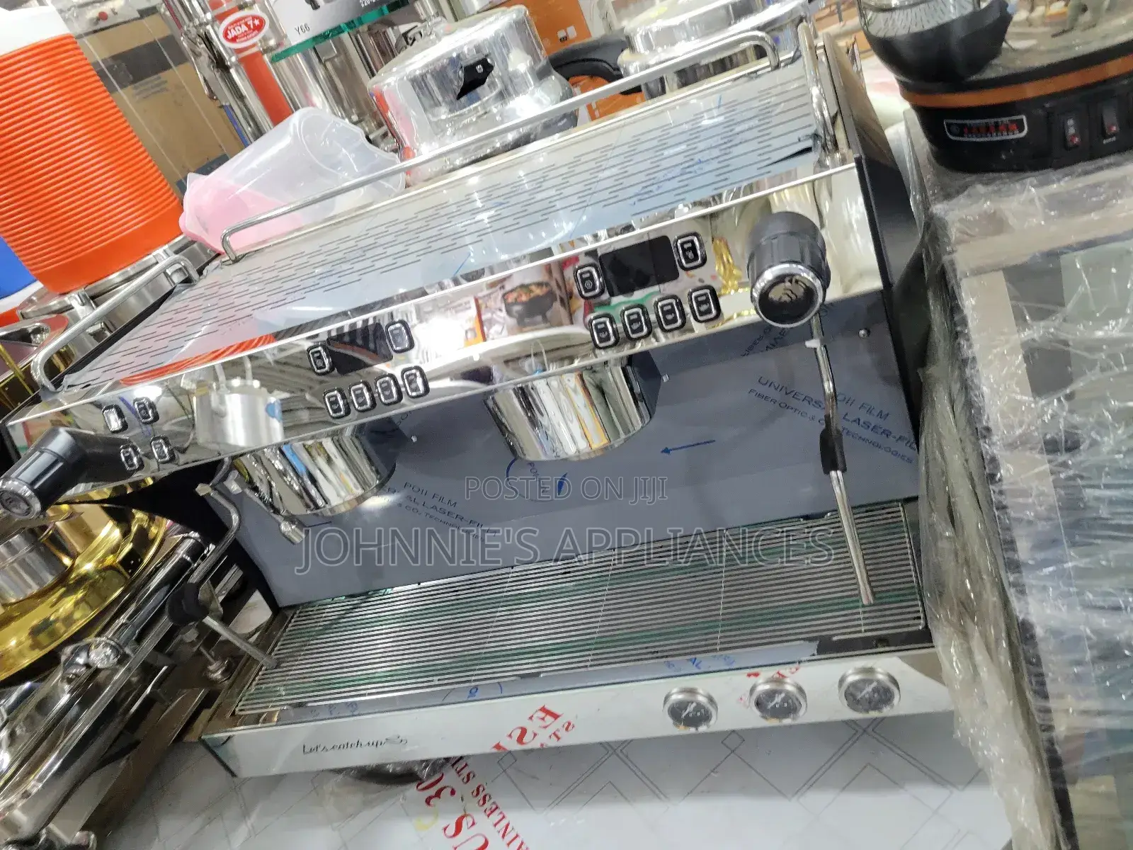 Commercial 2-group Espresso Coffee Machine – Stainless Steel