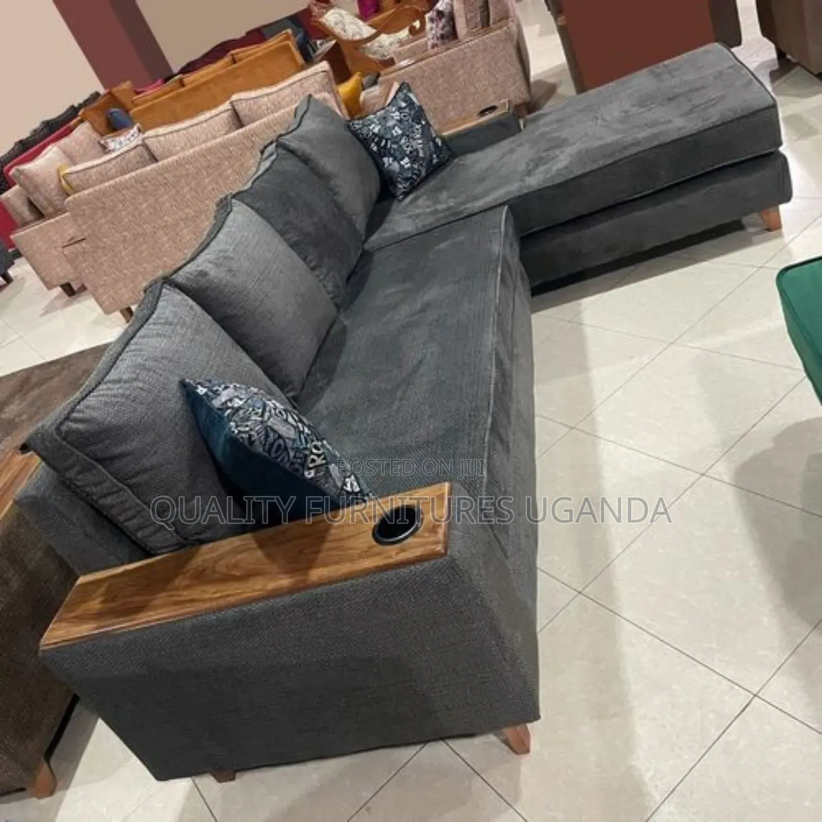 L Sofa Set Gray