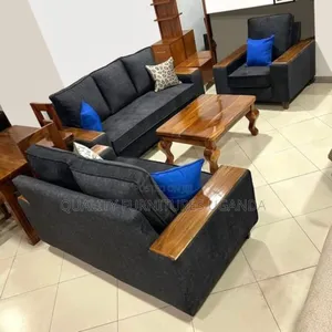 Wooden Armless Quality Sofa Set