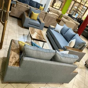 High Density Fabric 6 Seater Sofa Set