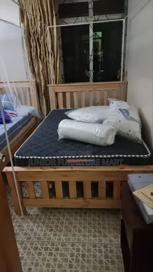 Single Wooden Simple Bed
