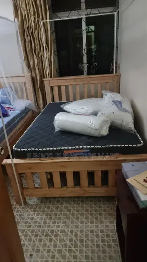Single Wooden Simple Bed