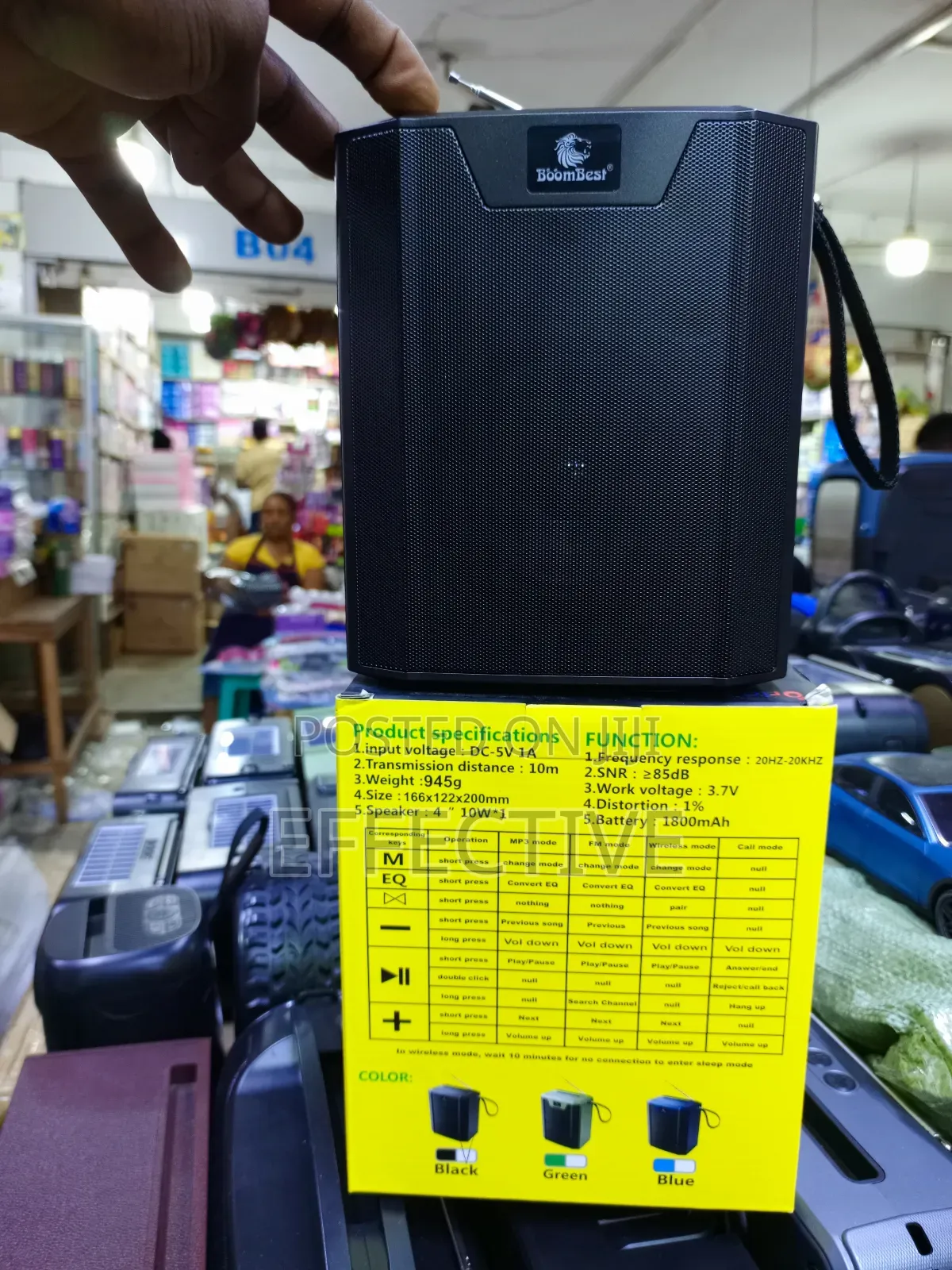 Boombest Ln-1316bt Wireless Bluetooth Speaker.