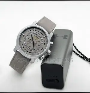 Gray Leather Strap Montblanc Watch
