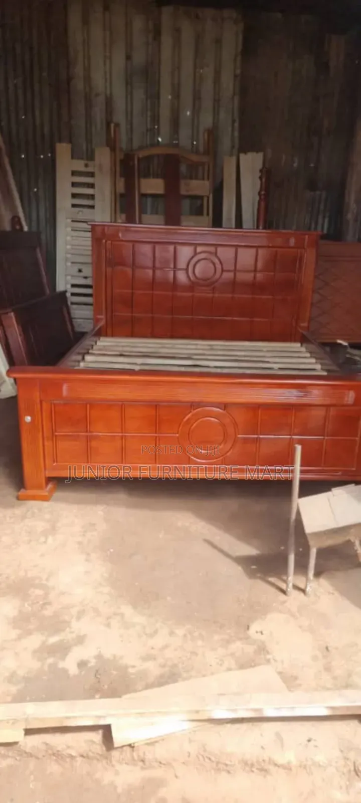 Modern Tile Wooden Bed