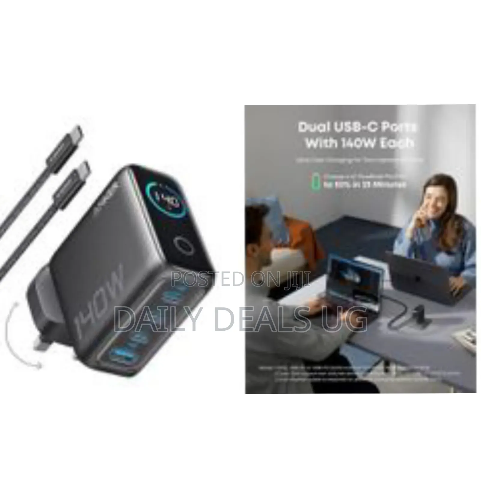 Anker 140w Usb C Charger, Laptop Charger, 4-Port Multi-Device