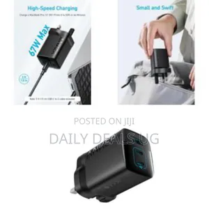 Anker 3-Port Ultra Fast Charger Charger (67w) Dual Pd 3 Port Wall