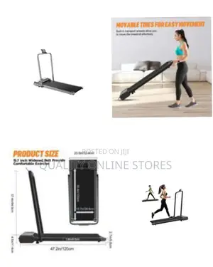 Compact Foldable Walking Treadmill With Device Holder - Multicolor