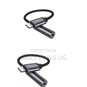 Yesido Audio Adapter Lightning to 3.5mm Headphone Adapter, Lightning