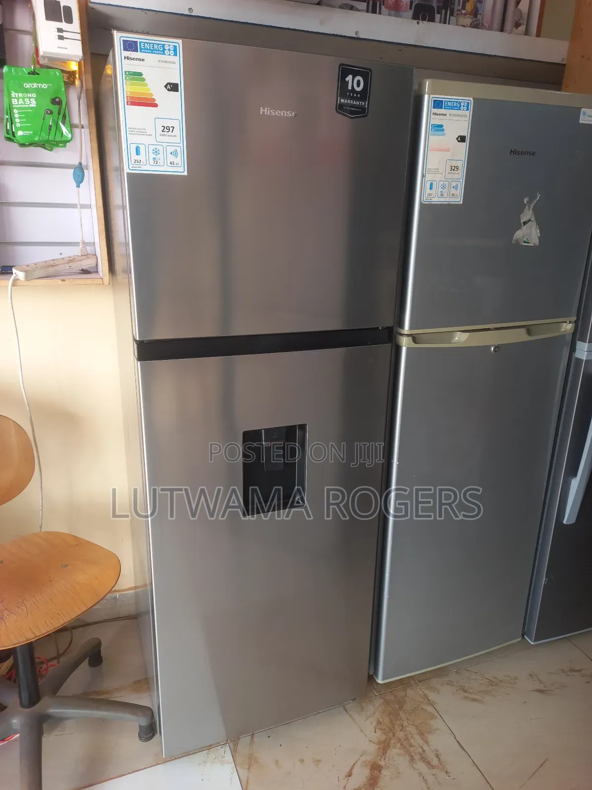 Hisense Fridge 419ltrs With a Dispenser