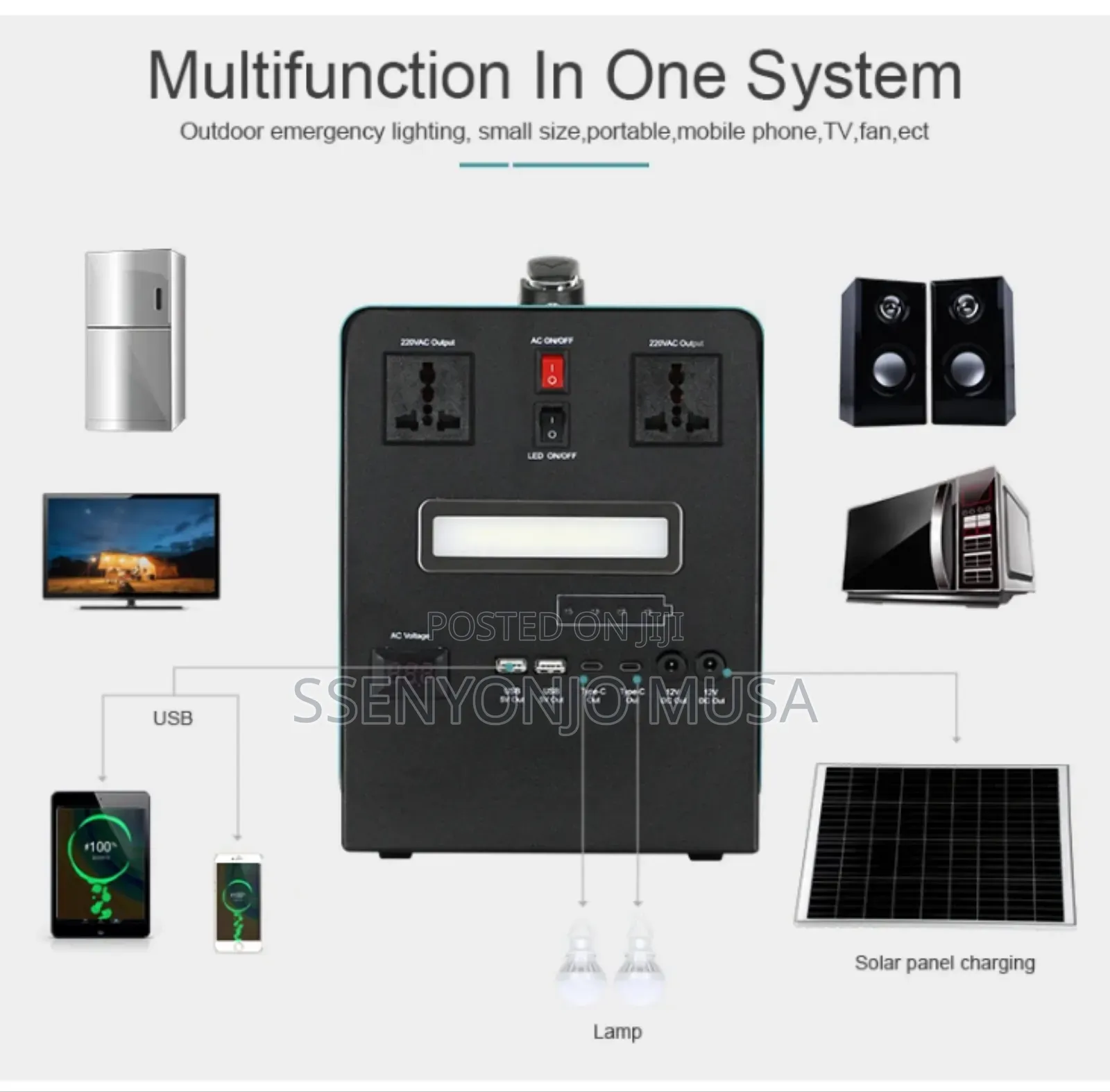 Portable Solar Power Station – 500w / 1000w / 1500w