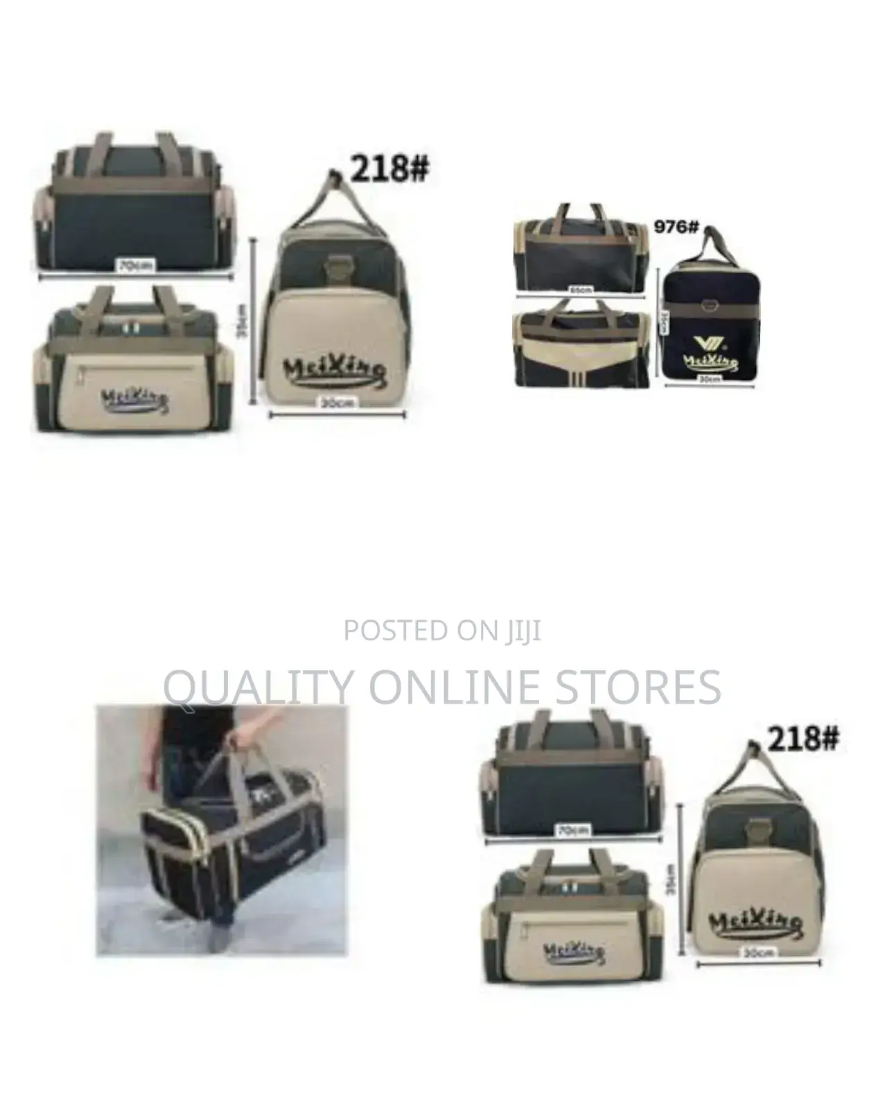 Waterproof Nylon Crossbody Luggage Gym Bags -