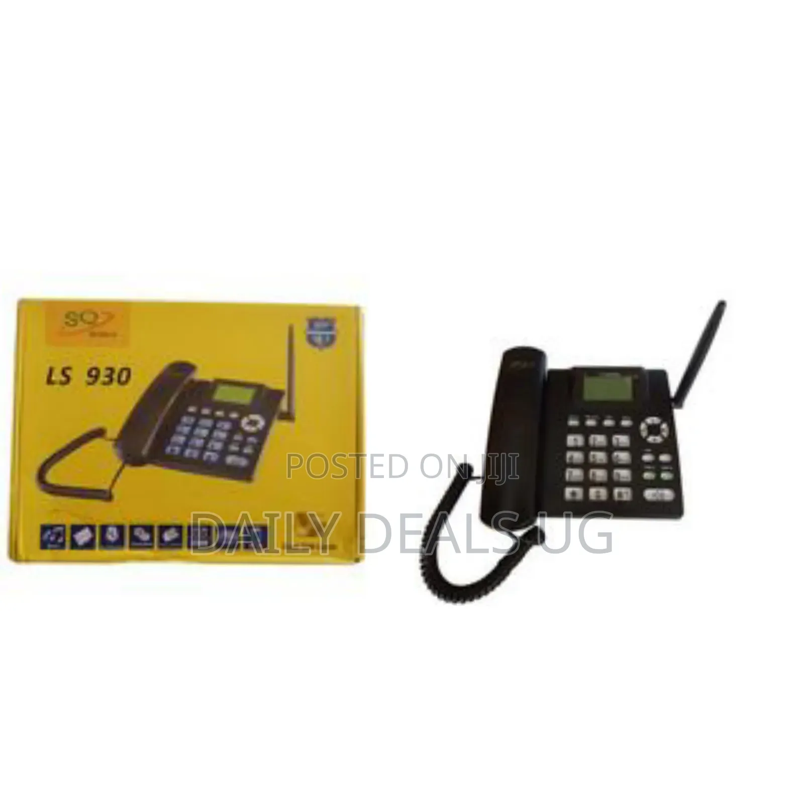 Sq Ls 930 Dual Sim Gsm Wireless Landline Desktop Phone - Black