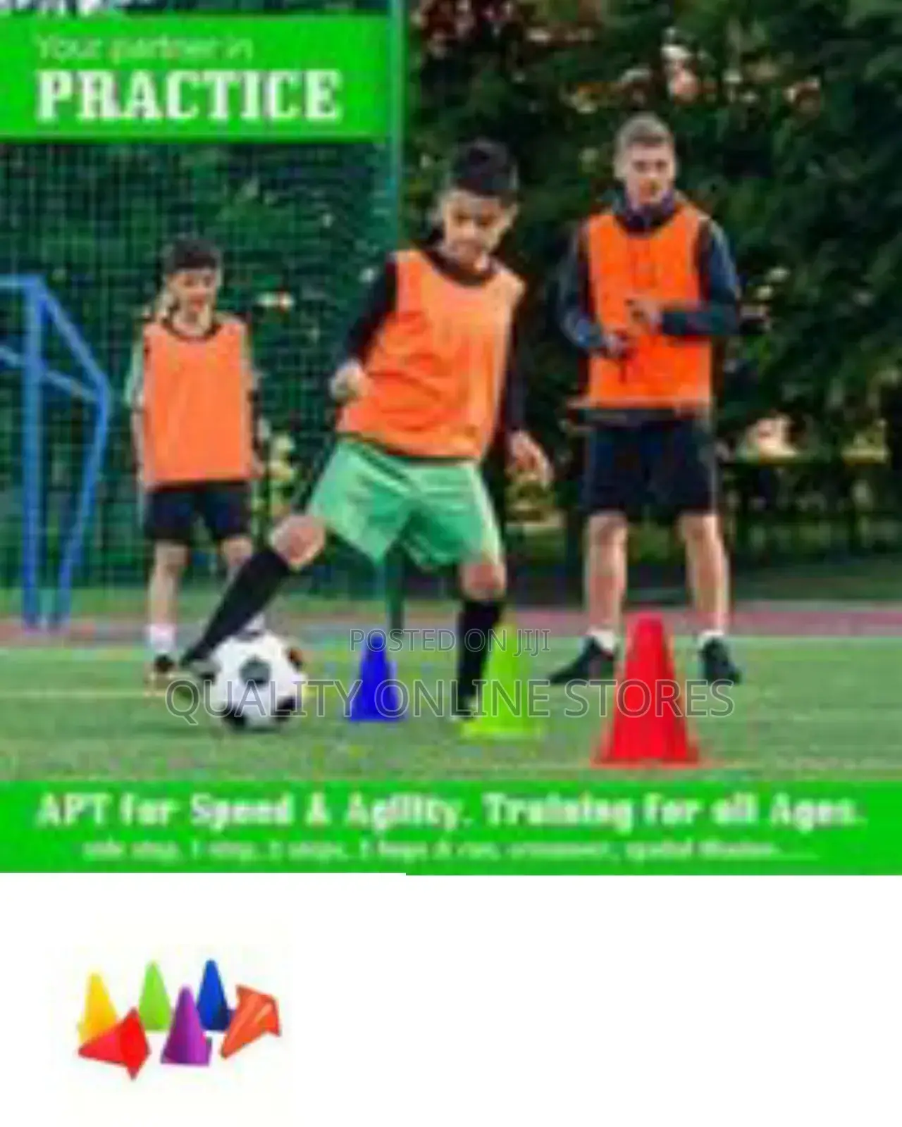 Multi-Color Sports Training Agility Cones (6-Pack) - Multicolor
