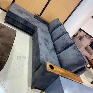Elegant Dark Gray Sofa Set