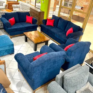 7 Blue Sofa Set