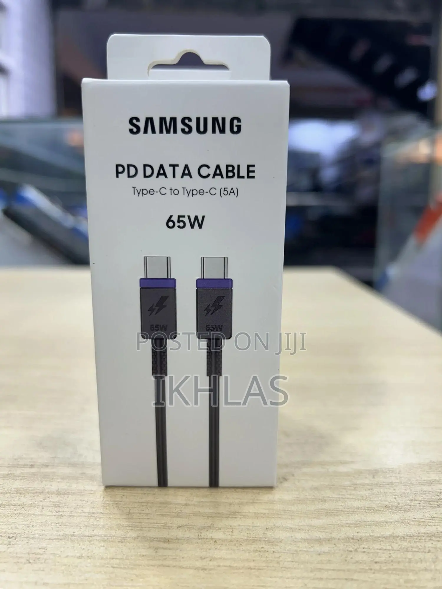 Samsung 65w Pd Data Cable Type C-C Cable