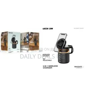 Green Lion 5 in 1 Wireless Charger, Wireless Speaker, Bt V6.0