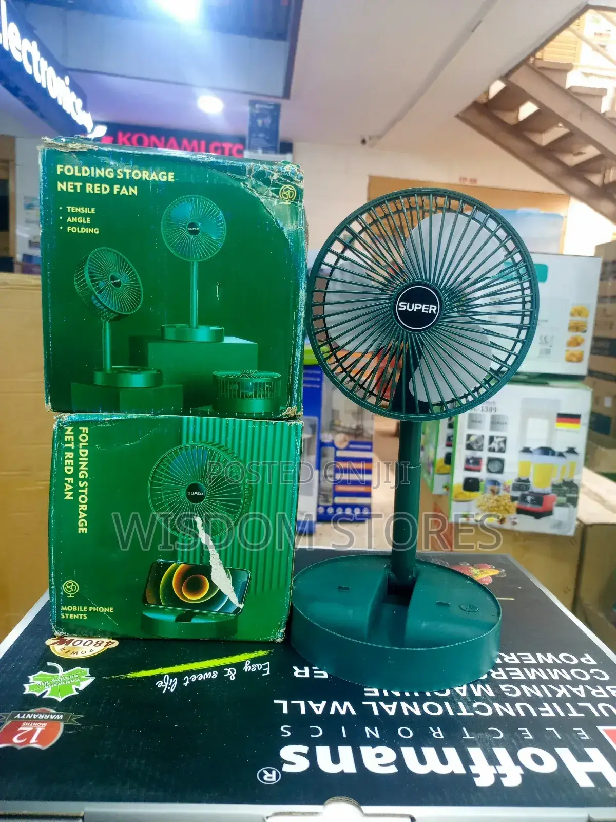 Telescopic Folding Fan.