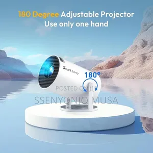 Smart Barry /1080p Mini Projector With Wifi 6 Bluetooth –Portable