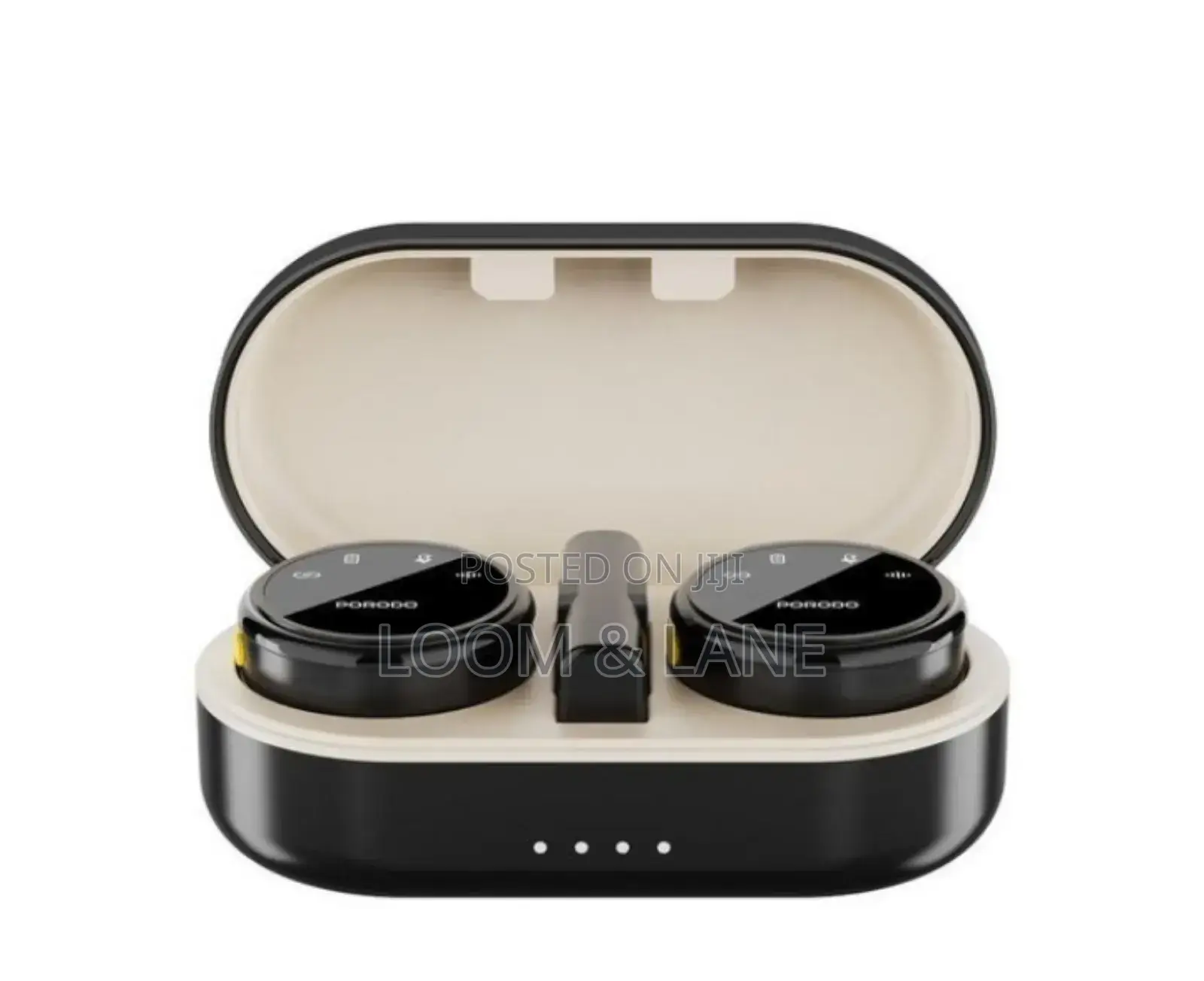Porodo Professional Lavalier Microphone Set With a Charging Case