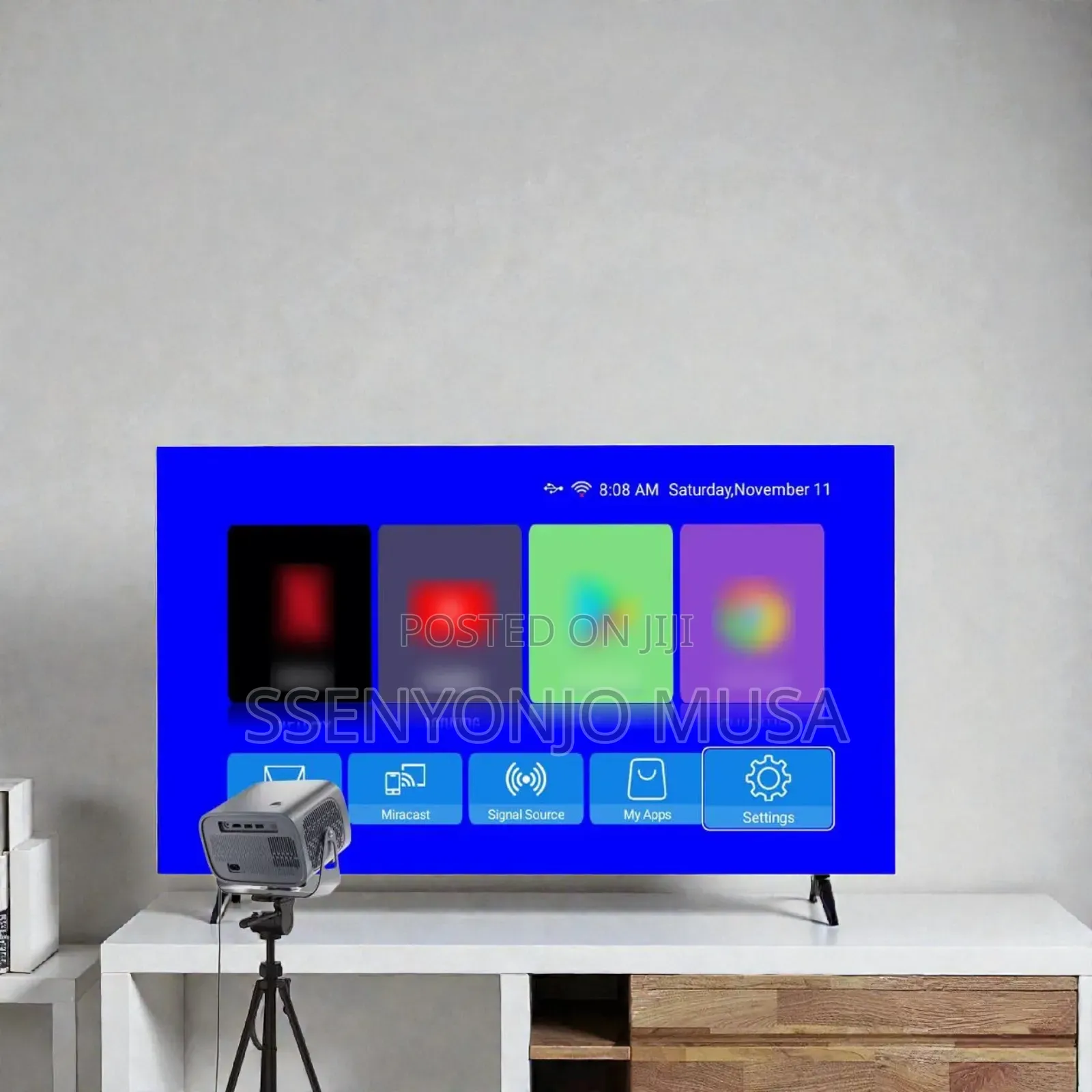 A10 Android Mini Projector – Support, Wifi Bt5.0, Auto Focus