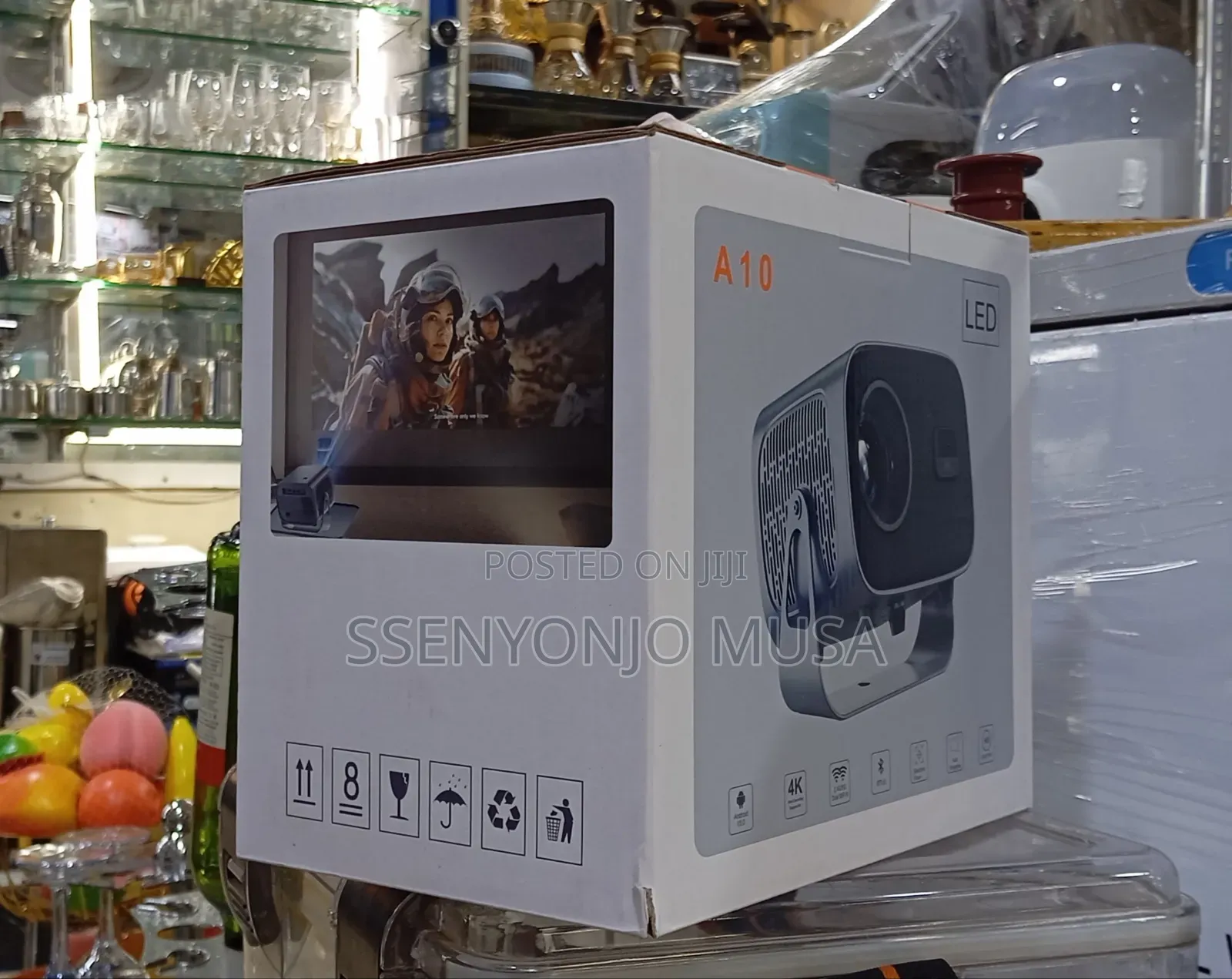A10 Android Mini Projector – Support, Wifi Bt5.0, Auto Focus