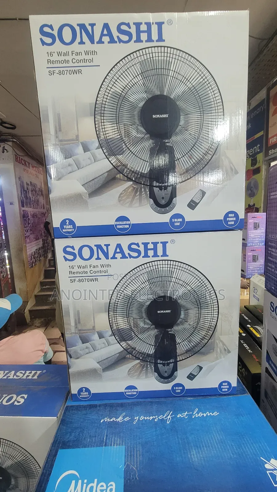 Sonash Remote Wall Fans