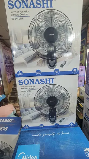 Indian Wall Fan Brand Sonashi With a Remote