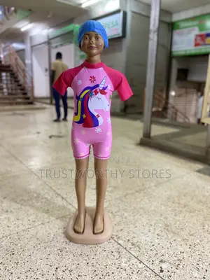 Kid’S Swimming Costumes With Cap 3-12years