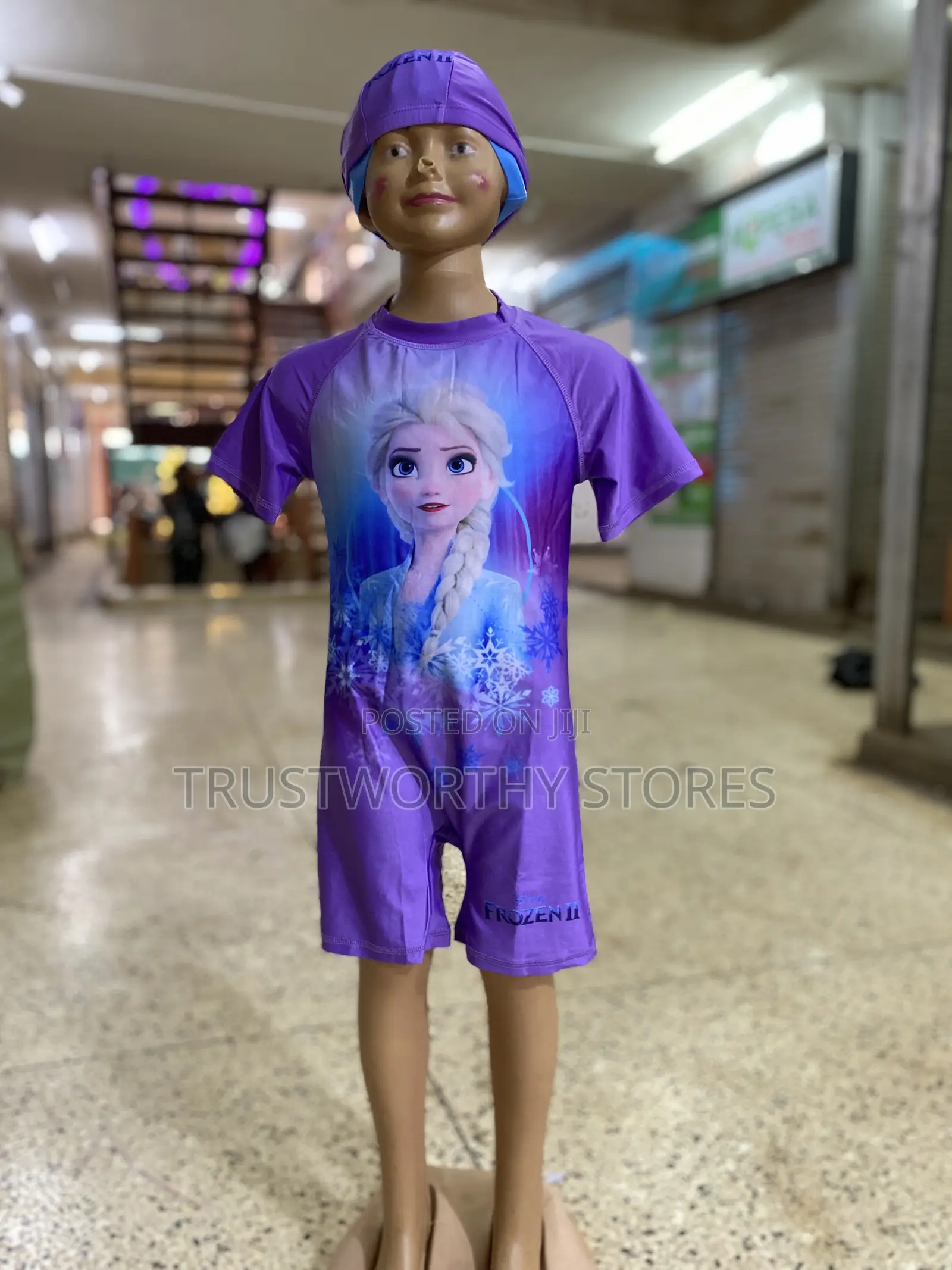 Kid’S Swimming Costumes With Cap 3-12years