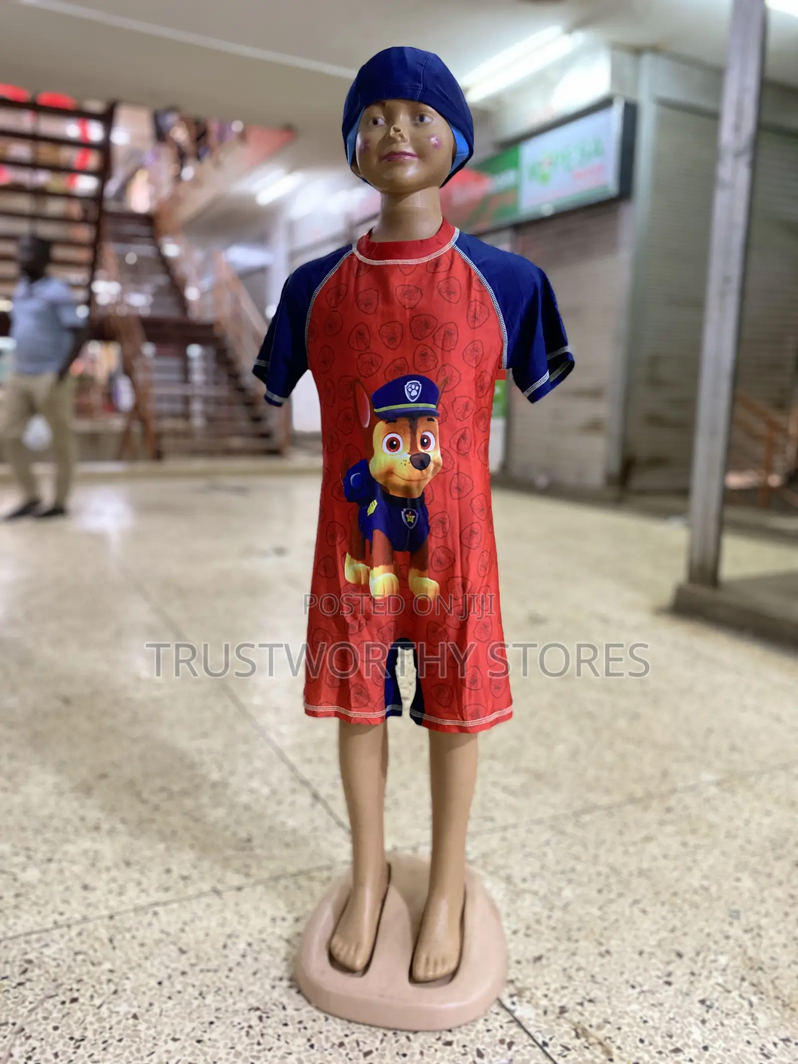 Kid’S Swimming Costumes With Cap 3-12years