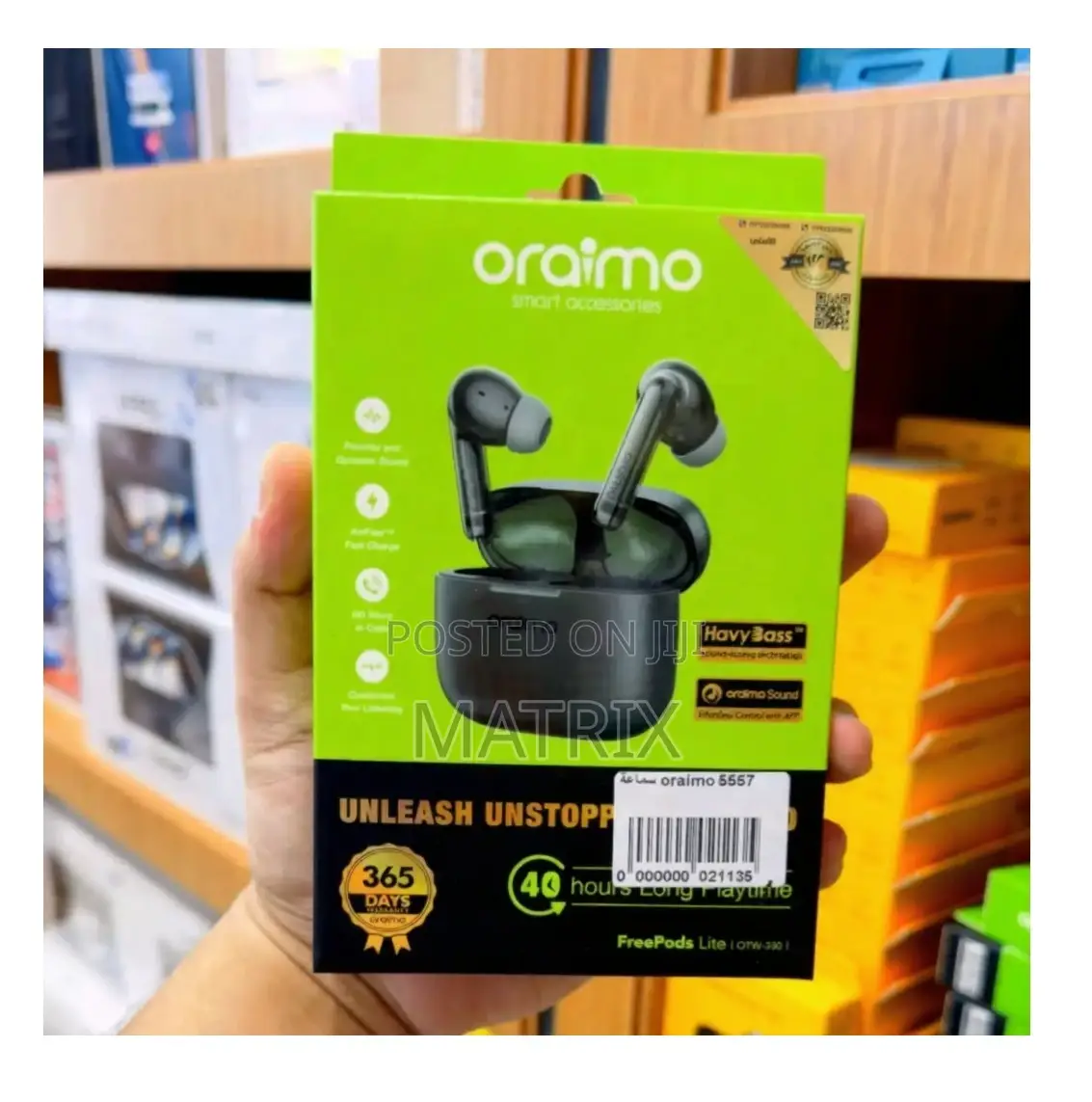 Oraimo Freepods Lite Earbuds With 40hr Playtime