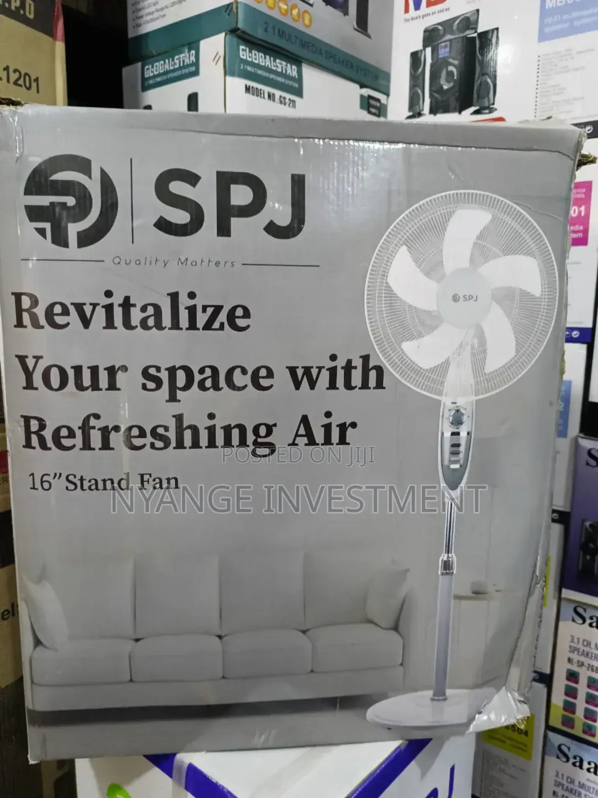 SPJ Stand Fan. 16 Inches Stand Fan