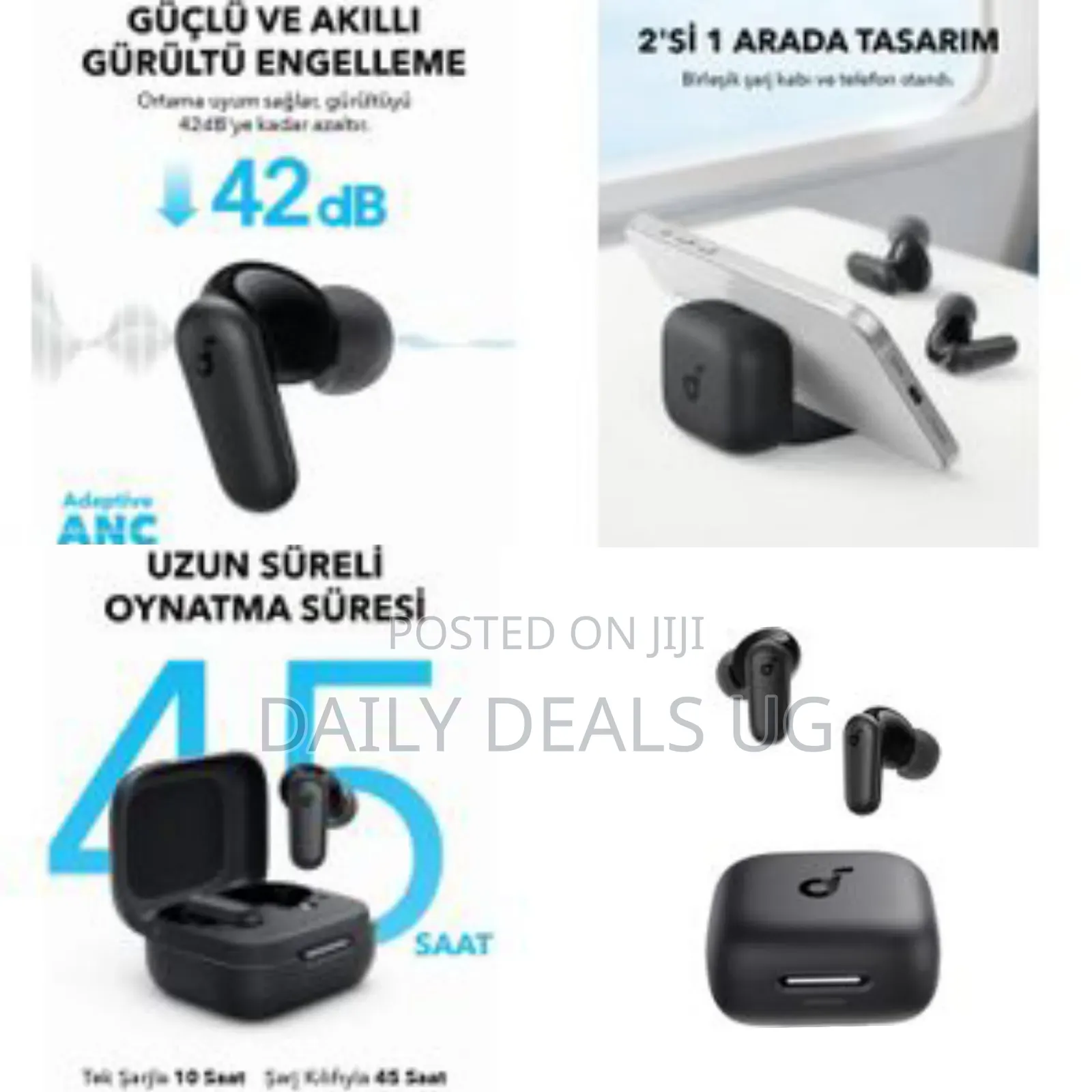 Anker Soundcore R50i Nc Wireless Bluetooth Headphones - Black
