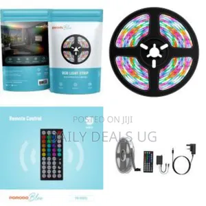 Porodo RGB Light Strip, Sound Reactive Light Strip, 5meters