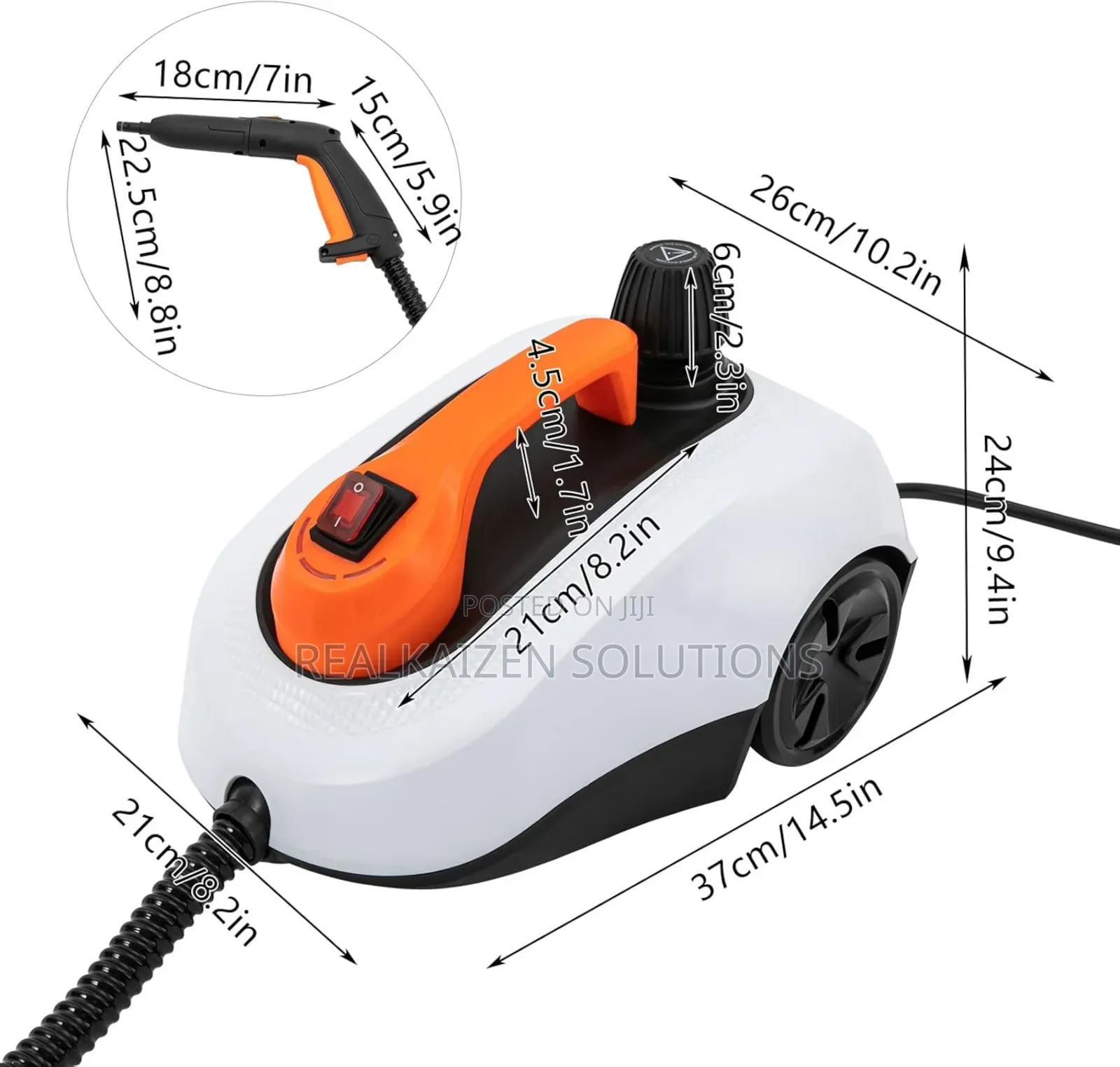 Deca Powerful Upholstery Steam Cleaner 1800w