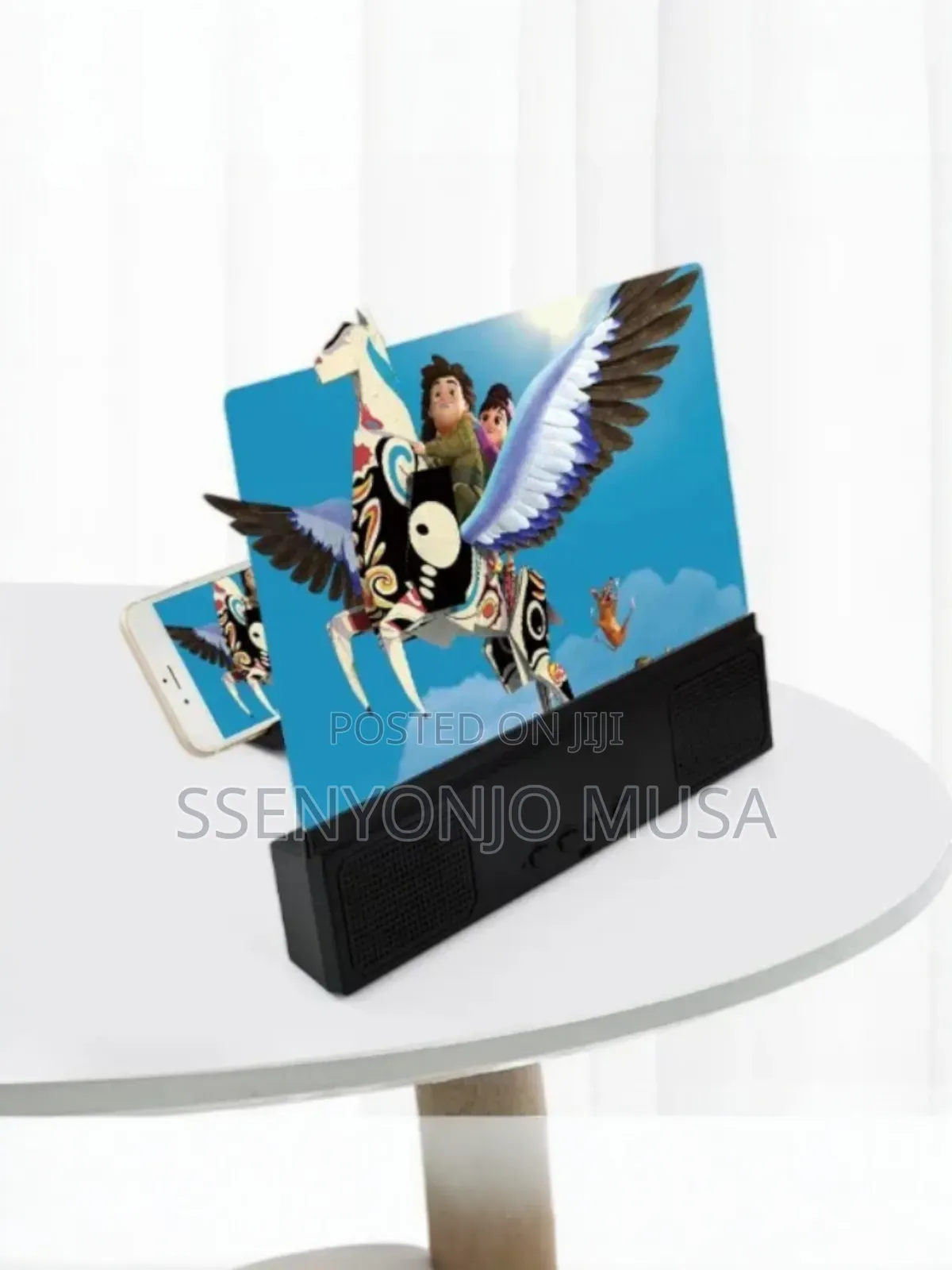 12" Mobile Screen Amplifier With Bluetooth Speaker –3d Hd Phone Screen