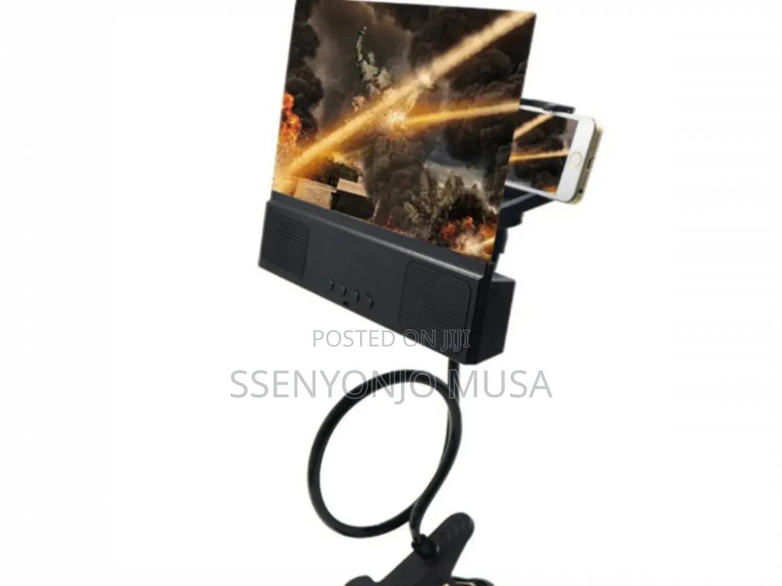 12" Mobile Screen Amplifier With Bluetooth Speaker –3d Hd Phone Screen