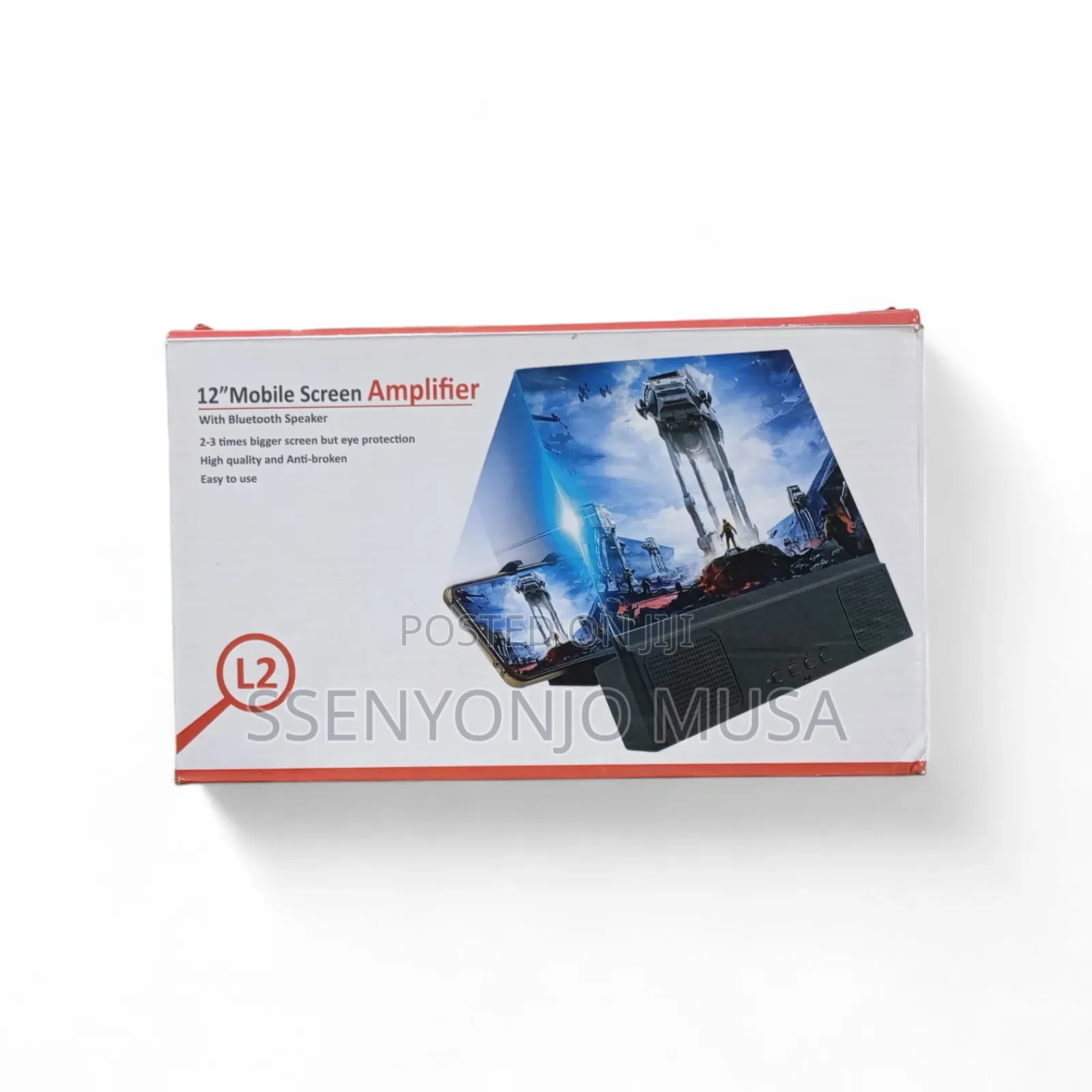 12" Mobile Screen Amplifier With Bluetooth Speaker –3d Hd Phone Screen