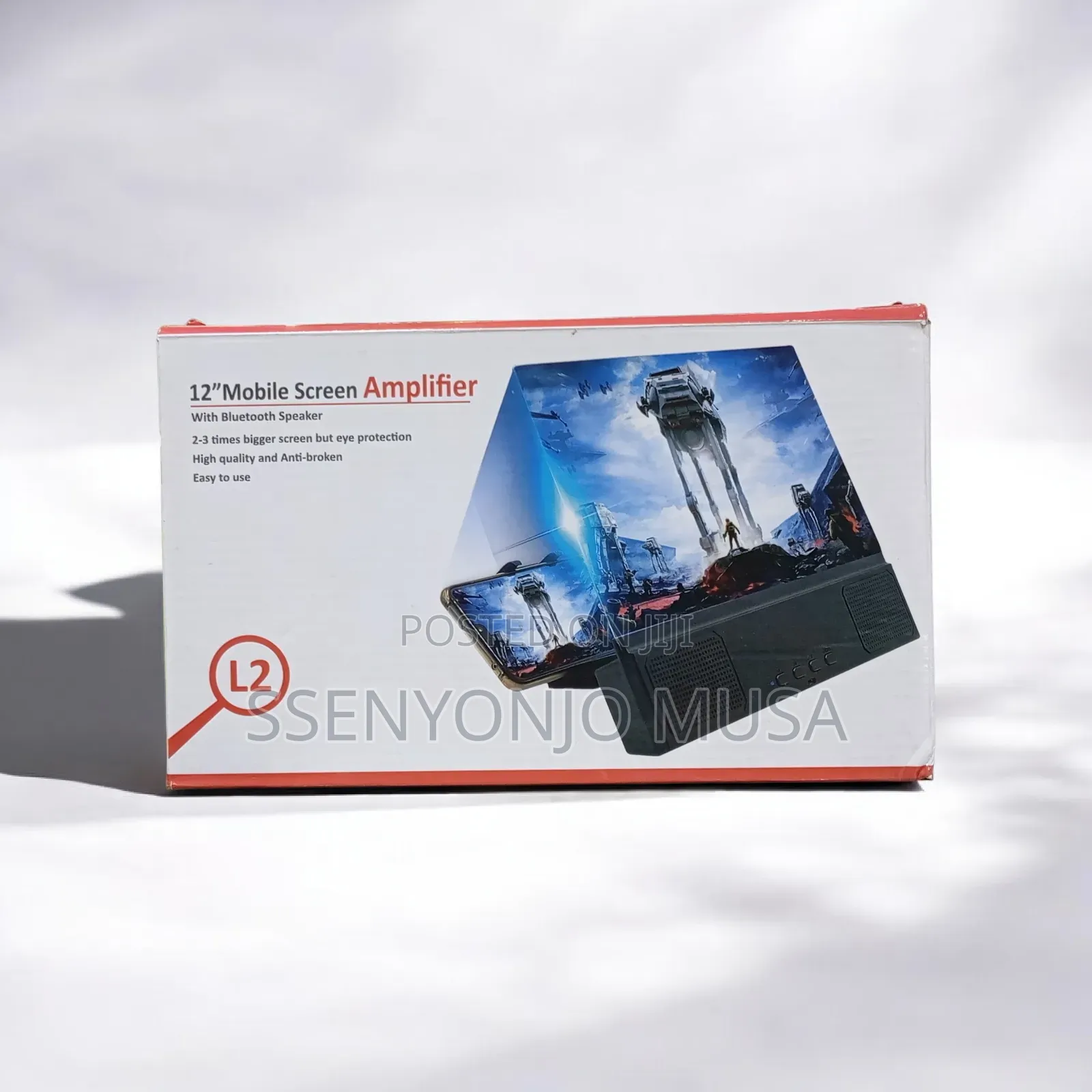 12" Mobile Screen Amplifier With Bluetooth Speaker –3d Hd Phone Screen