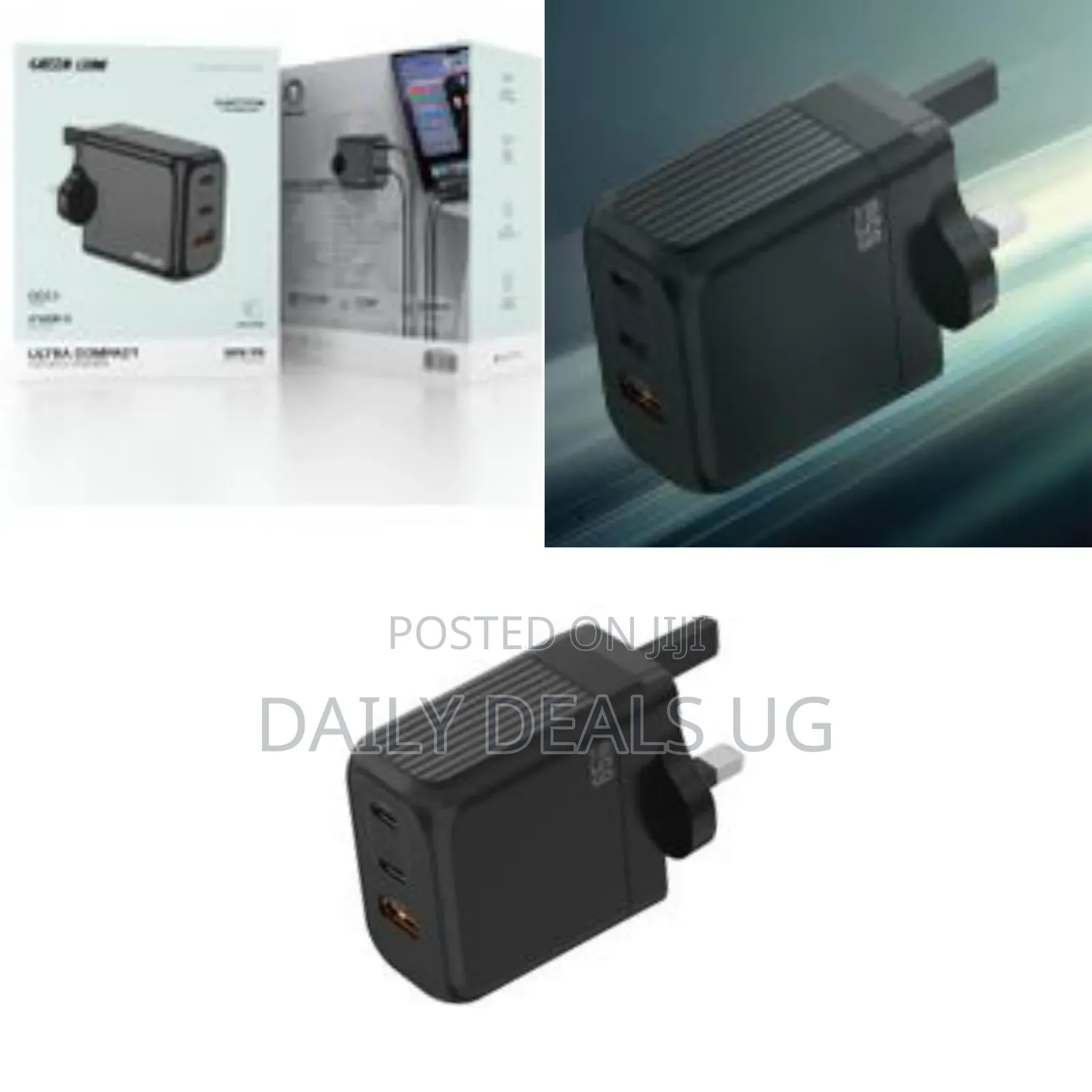 Green Lion Ultra Compact Gan Main Charger, 65w Dual Power Delivery