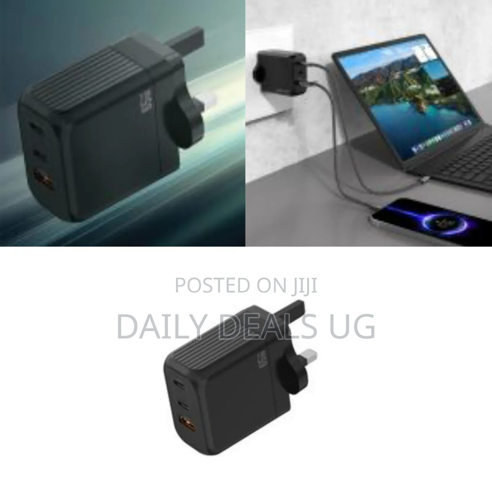 Green Lion Ultra Compact Gan Main Charger, 65w Dual Power Delivery