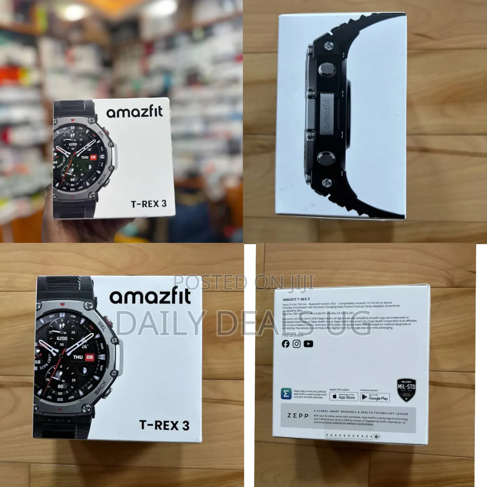 Amazfit T-Rex 3 48.5mm Fitness Smart Watch W/ Voice Control